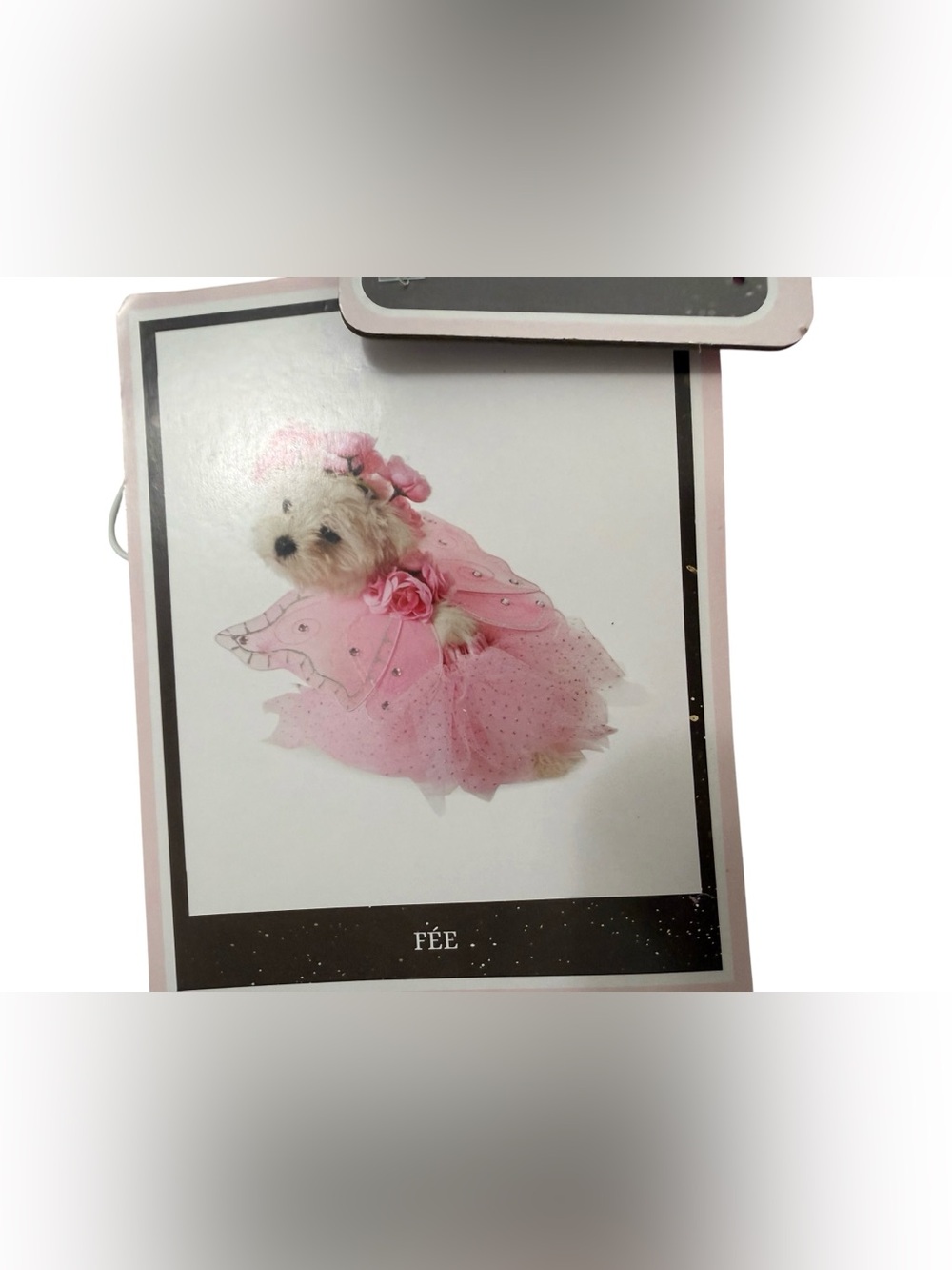 Fairy Dust Pink Fairy Dog Costume M/L Wings Tutu Flower Crown Halloween NWT